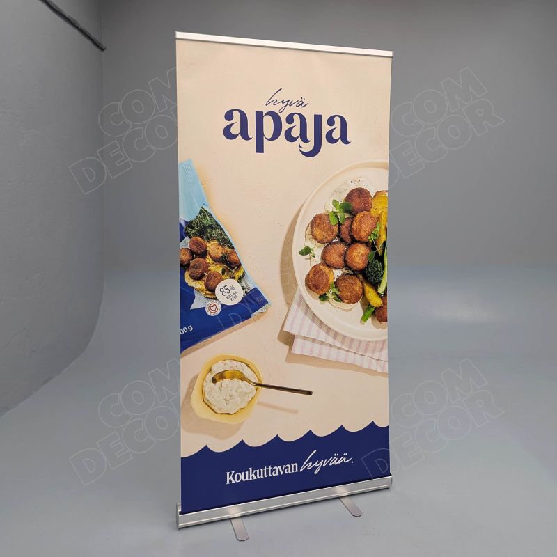 Bästsäljande roll up banner