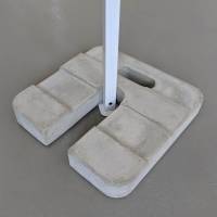 Concrete weights for tents