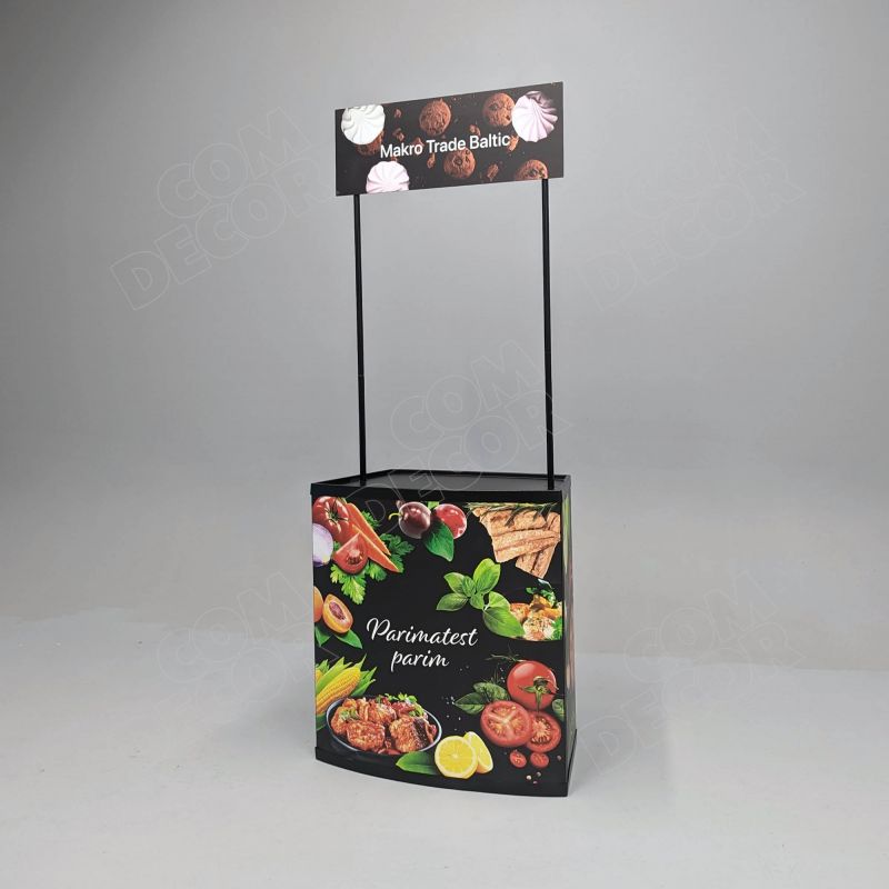 Black promotional counter