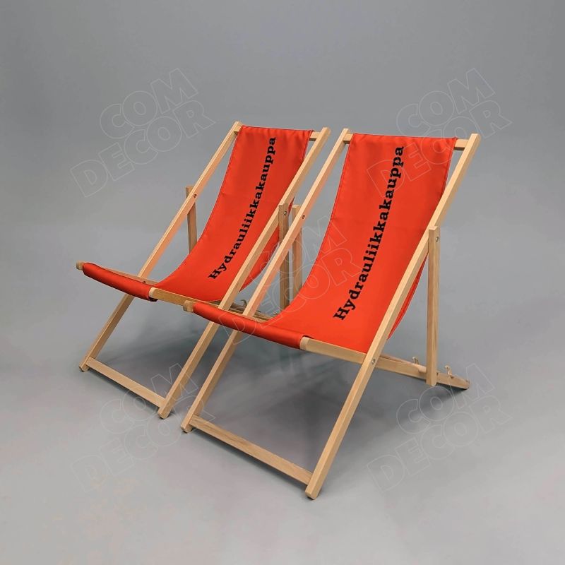Branded deck chair