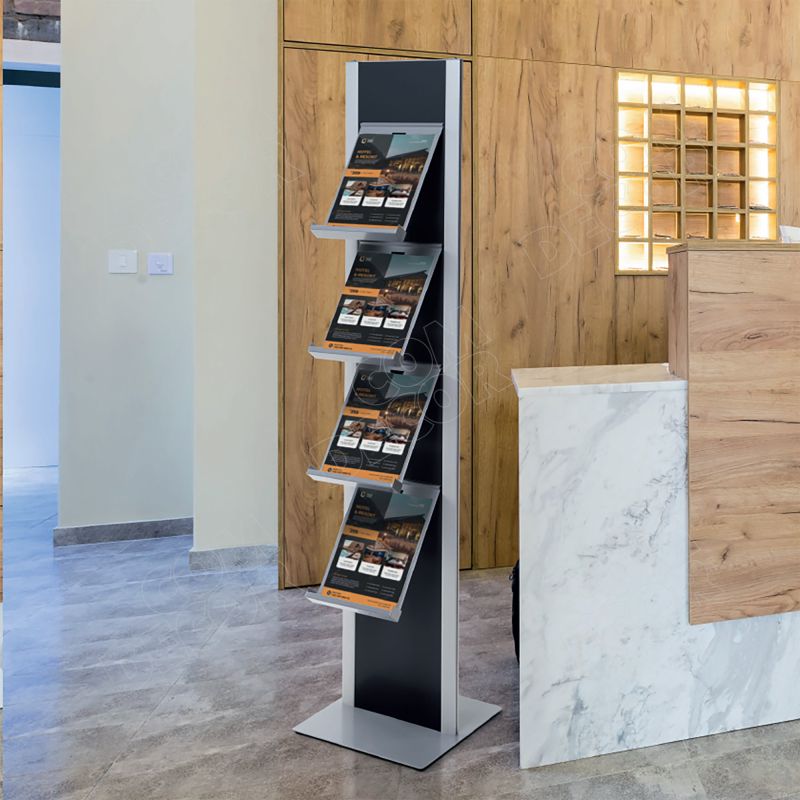 Catalog rack at the reception