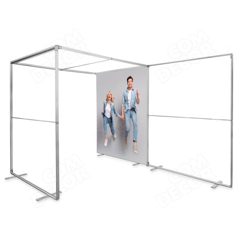 Reusable exhibition booth and accessories